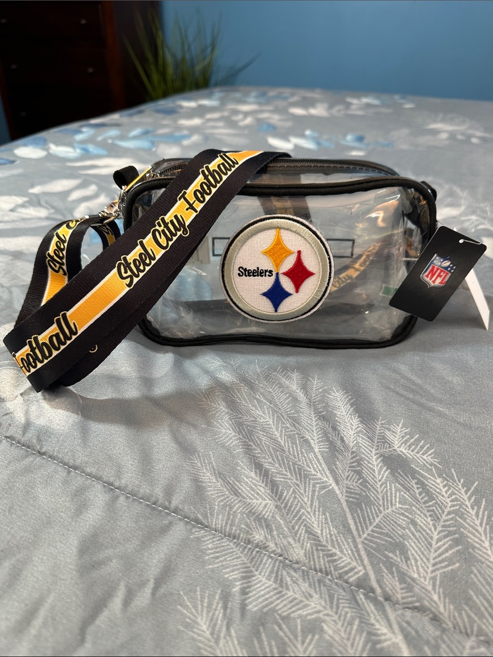 NWT NFL Steelers Clear Crossbody Bag - Black & Yellow 🏈🖤💛